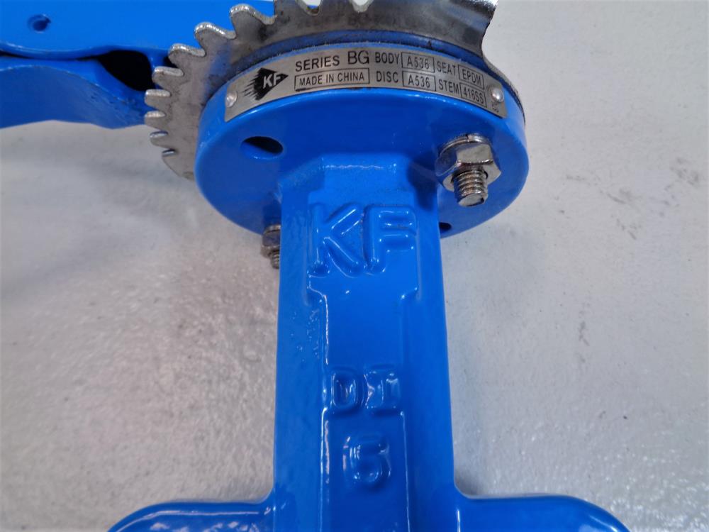 KF 5" Wafer Butterfly Valve, Series BG, A536 Ductile Iron Body and Disc